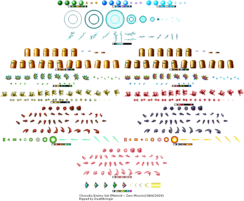 Metroid Zero Mission - Chozodia Enemies