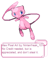 Pokémon Generation 1 Customs - #151 Mew (Pixel Art)