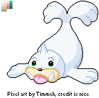 Pokémon Generation 1 Customs - #086 Seel (Pixel Art)