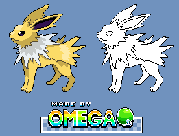 Pokémon Generation 1 Customs - #135 Jolteon (Pixel Art)