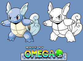 #008 Wartortle (Pixel Art)