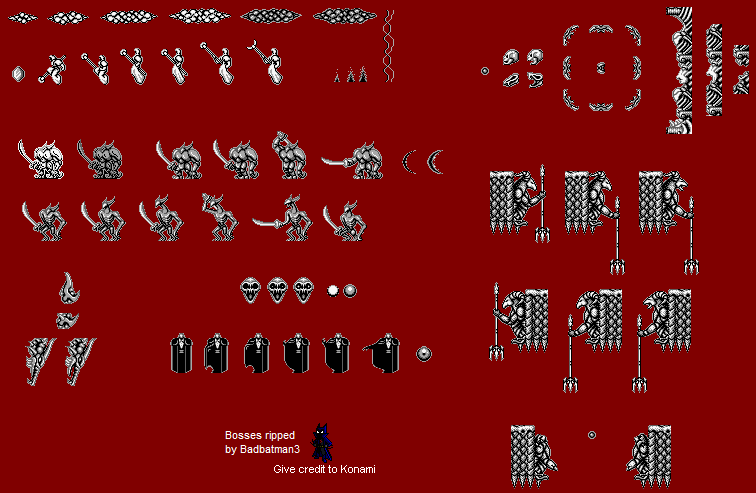 Castlevania II: Belmont's Revenge - Bosses