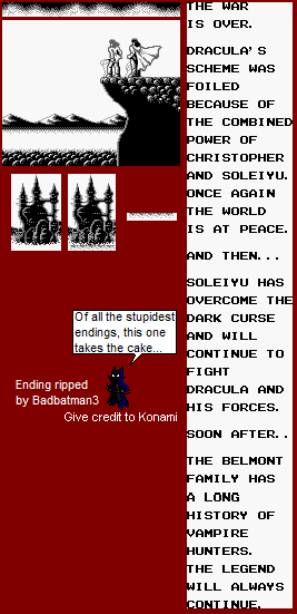 Castlevania II: Belmont's Revenge - Ending