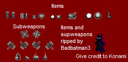 Castlevania II: Belmont's Revenge - Items