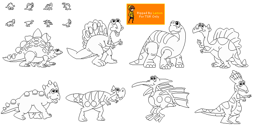 Color a Dinosaur - Dinosaurs 1-8