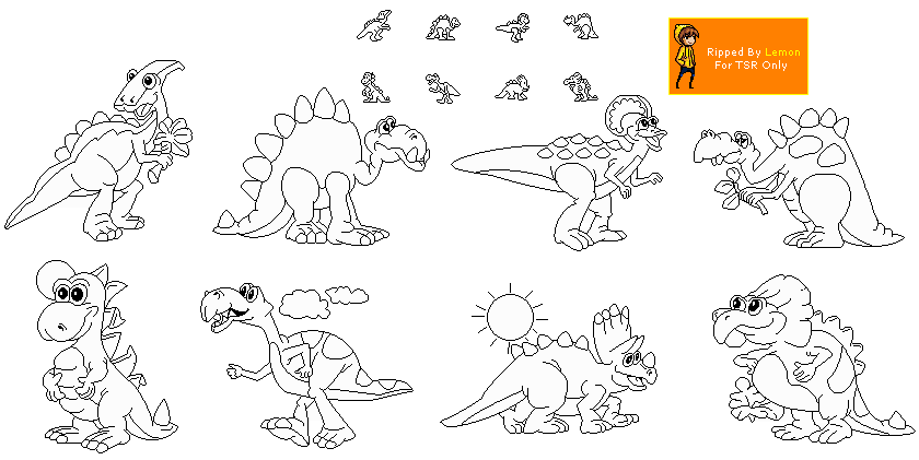Color a Dinosaur - Dinosaurs 9-16