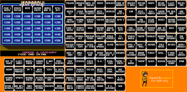 Jeopardy!: 25th Anniversary Edition - Questions