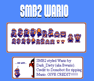 Wario Customs - Wario (Super Mario Bros. 2 NES-Style)