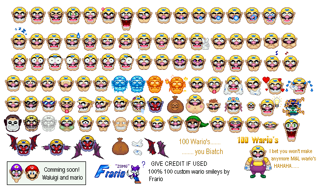 Wario Customs - Wario (Emotions)