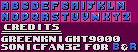 Sonic 2 Special Stage HUD Font (Expanded)