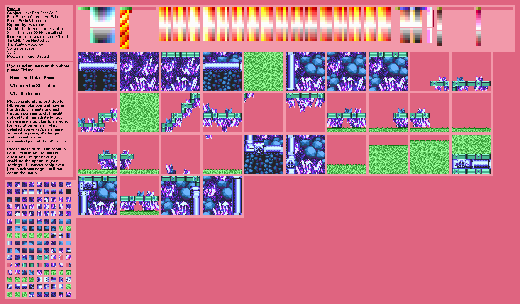 Lava Reef Zone Act 2 (Boss Sub-Act, Cool Variant)