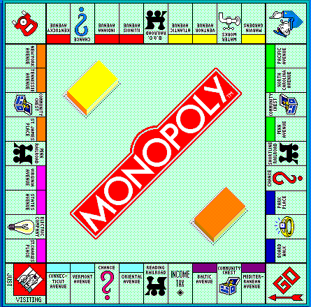 Monopoly Deluxe - Game Board (Windows Version)