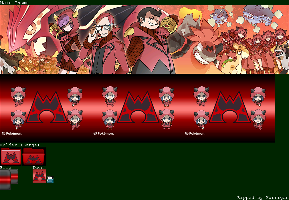 Nintendo 3DS Themes - Pokémon: Team Magma