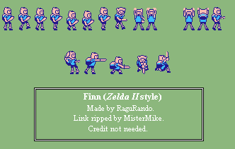 Finn (Zelda 2-Style)