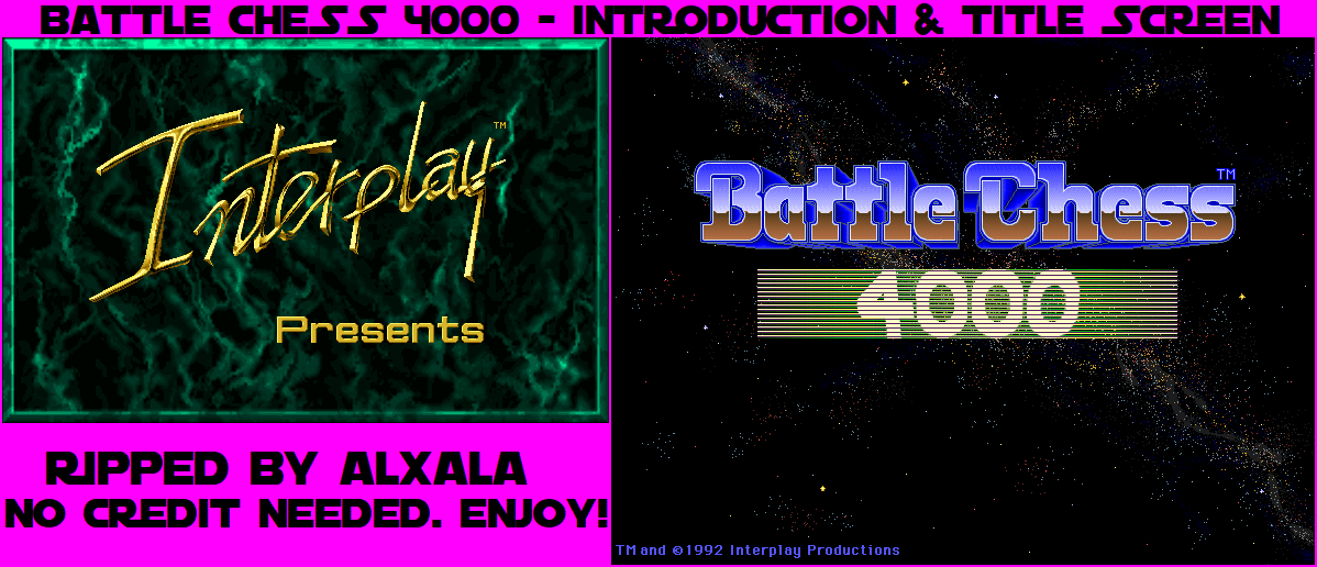 Battle Chess 4000 - Introduction & Title Screen