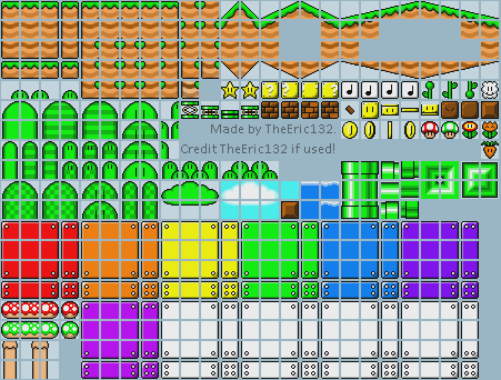 Mario Customs - Grassland Tileset