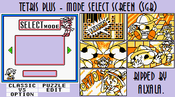 Mode Select Screen (SGB)