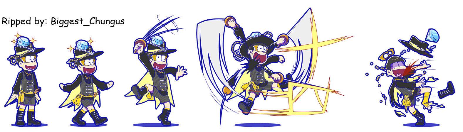 Osomatsu-san Hesokuri Wars: Battle of the NEETs - Jyushimatsu (Phantom Thief)