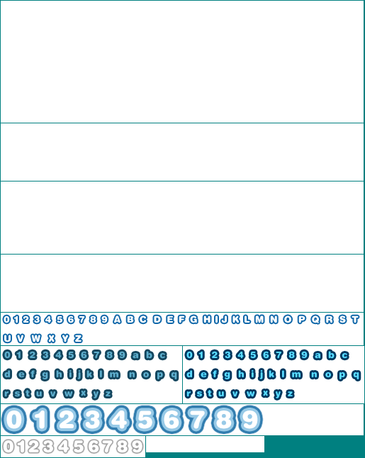 Tower Bloxx Deluxe - Fonts