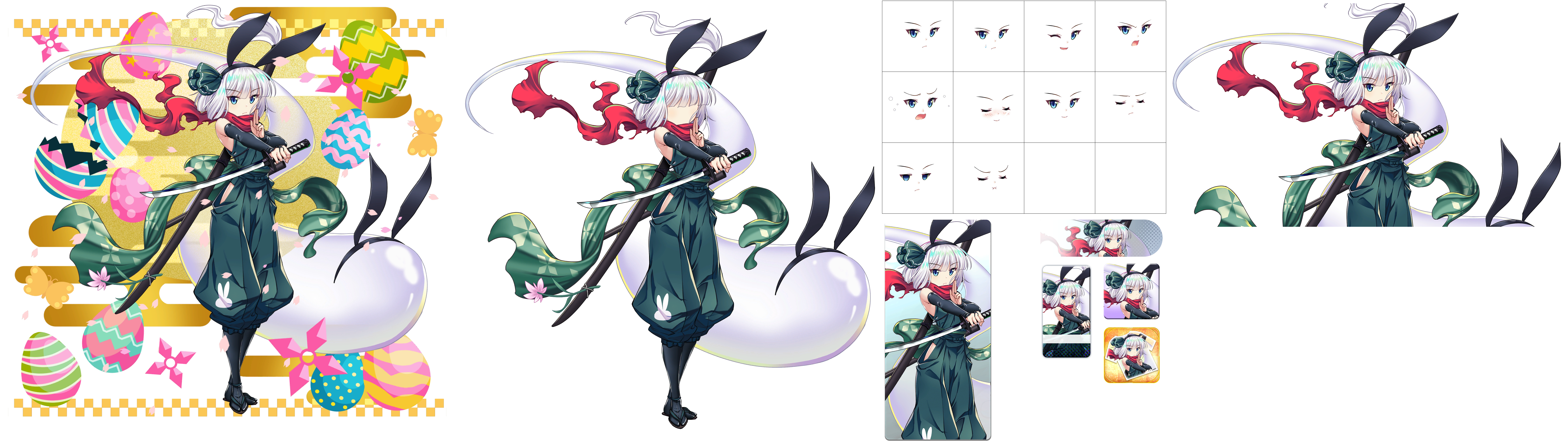 Touhou LostWord - Youmu Konpaku (Bunny Ninja Spirit)