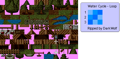 Sword of Vermillion - Village Tileset