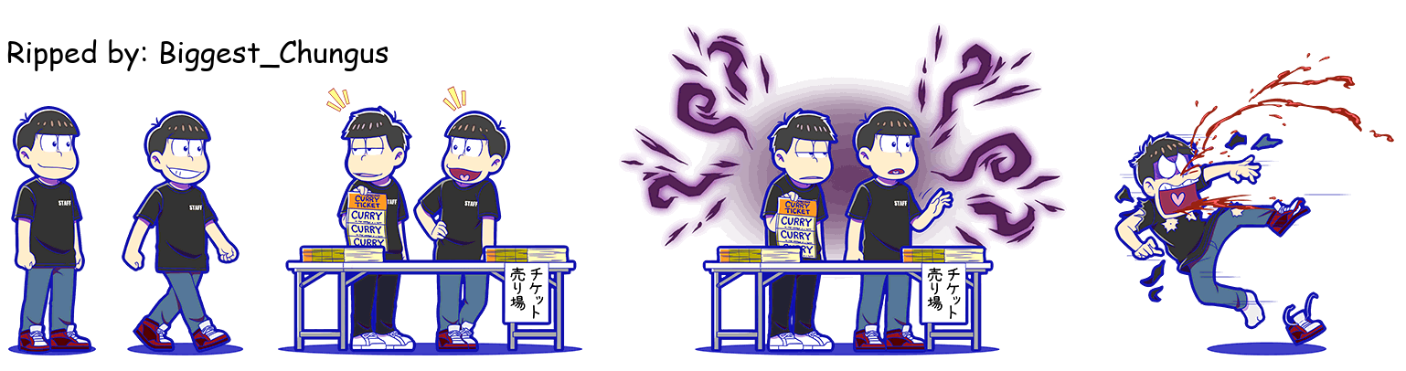 Osomatsu-san Hesokuri Wars: Battle of the NEETs - Osomatsu (Staff T-Shirts)