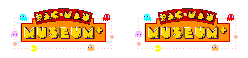 Pac-Man Museum+ Logo (Pixelated)