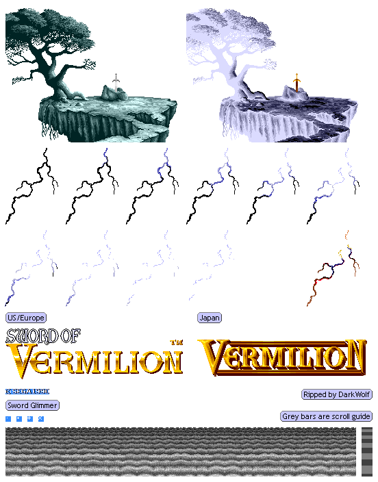 Sword of Vermillion - Title Screen
