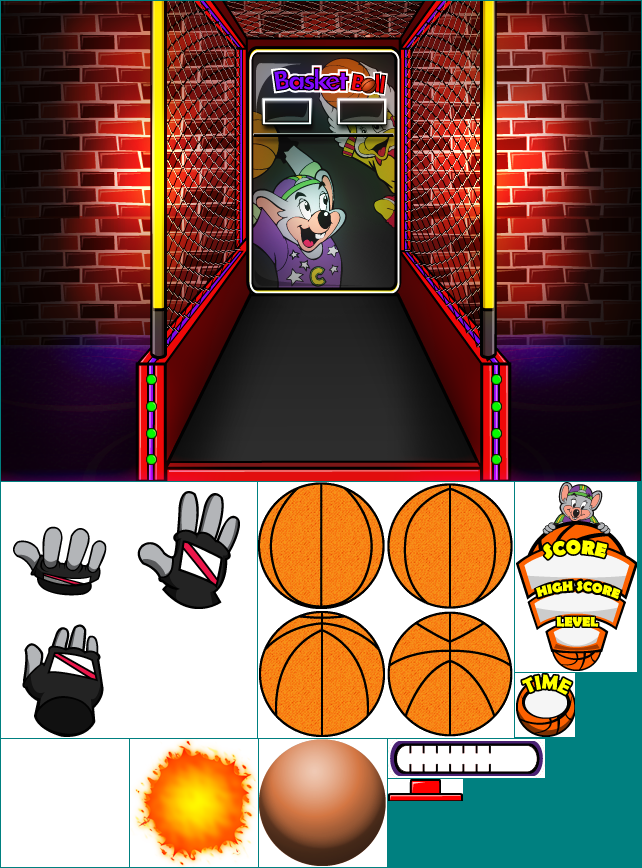 Chuck E. Cheese's Party Games - Basketball