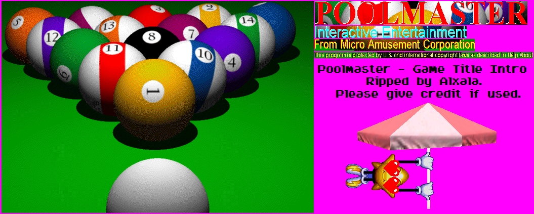 Poolmaster - Game Title Intro