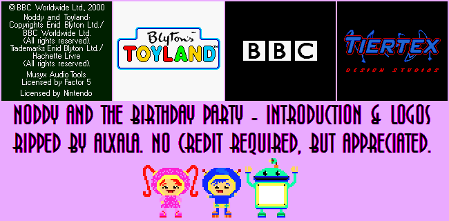 Noddy and the Birthday Party - Introduction & Logos