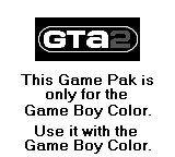 Grand Theft Auto 2 - Game Boy Error Message