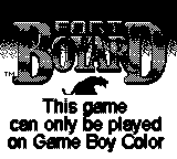 Game Boy Error Message