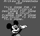 Game Boy Error Message