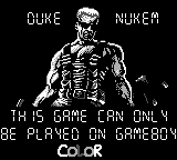 Duke Nukem - Game Boy Error Message