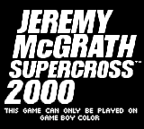 Jeremy McGrath Supercross 2000 - Game Boy Error Message