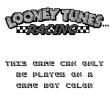 Looney Tunes Racing - Game Boy Error Message