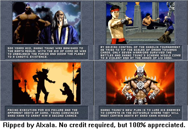 Mortal Kombat 2 - Game Story / Attract Mode