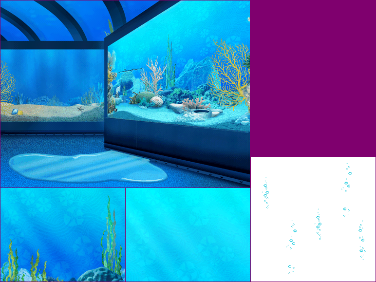 Team Umizoomi - Inside the Aquarium Backgrounds