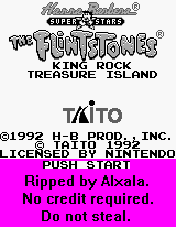 Flintstones: King Rock Treasure Island - Title Screen