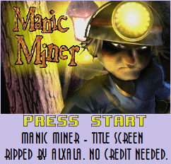 Manic Miner - Title Screen