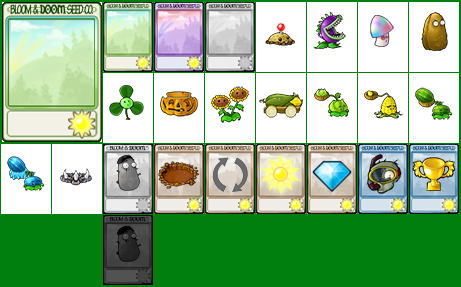 Plants vs. Zombies - Seed Packets