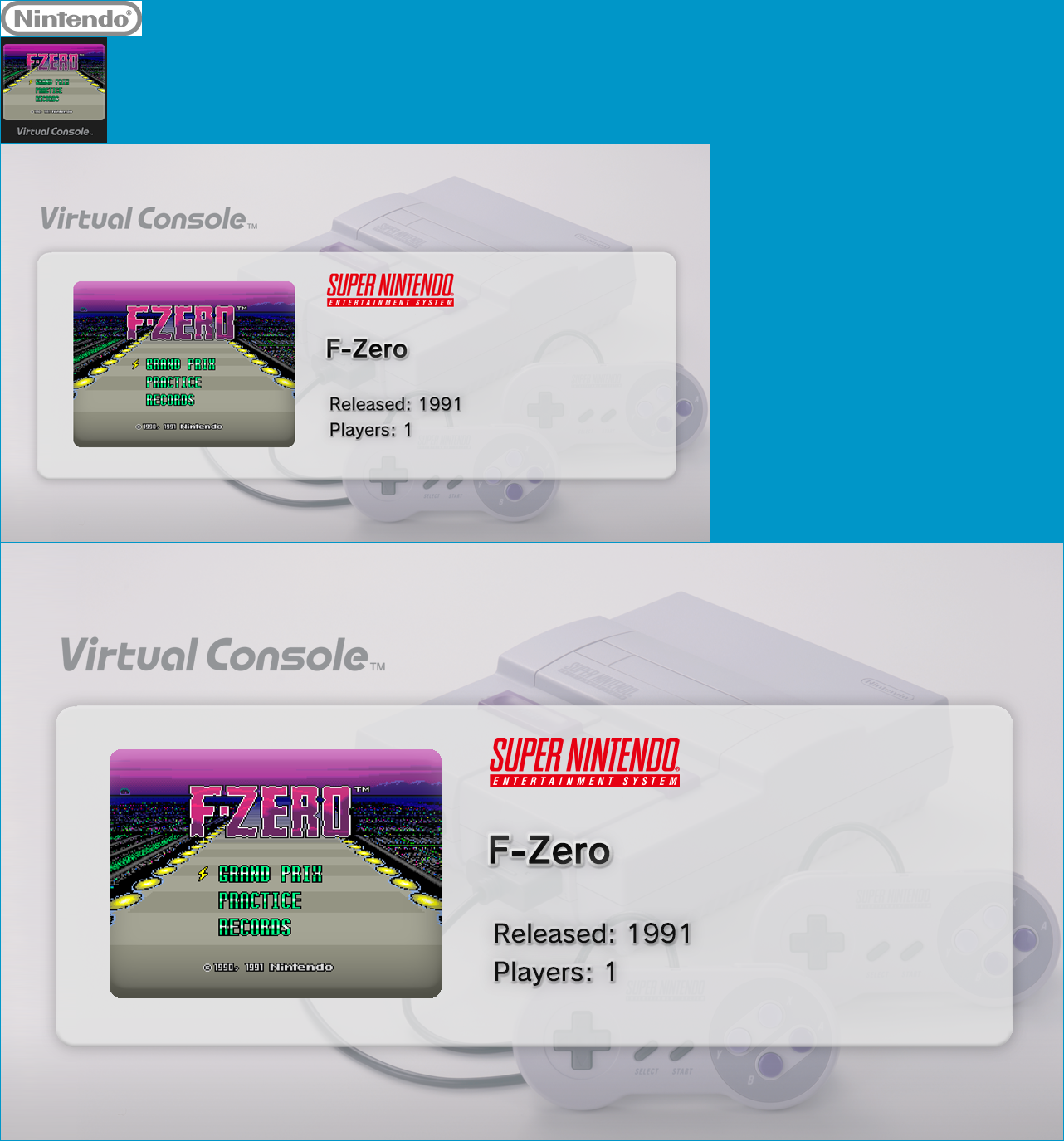 Virtual Console - F-Zero