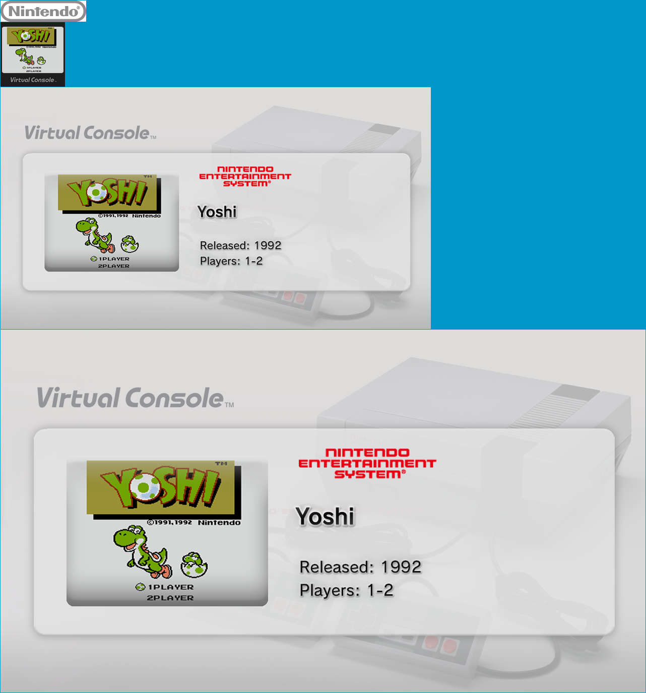 Virtual Console - Yoshi