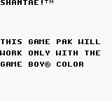 Game Boy Error Message