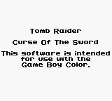 Tomb Raider: Curse of the Sword - Game Boy Error Message