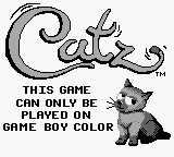 Catz: Your Virtual Petz Palz - Game Boy Error Message