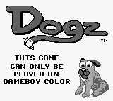 Dogz: Your Virtual Petz Palz - Game Boy Error Message