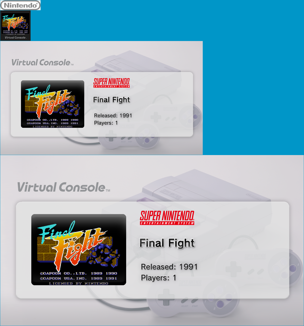 Virtual Console - Final Fight