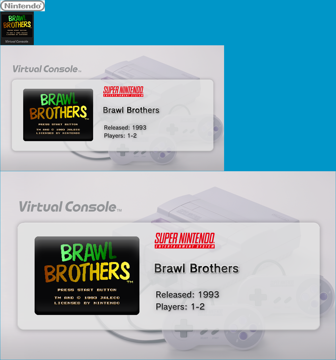 Virtual Console - Brawl Brothers